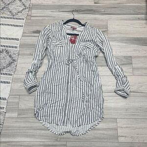 Guess LS Sassa Utility Shirt Dress(Never Worn)